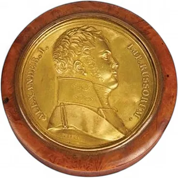 Snuff box with portrait of emperor Alexander I Morel, 19th century