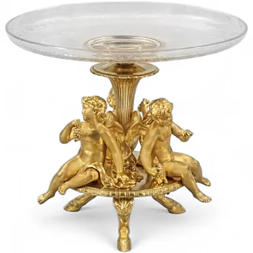Bronze and glass centrepiece from Escalier de Cristal, 19th century