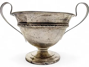 Art Deco Silver Sugar Bowl, 1950s