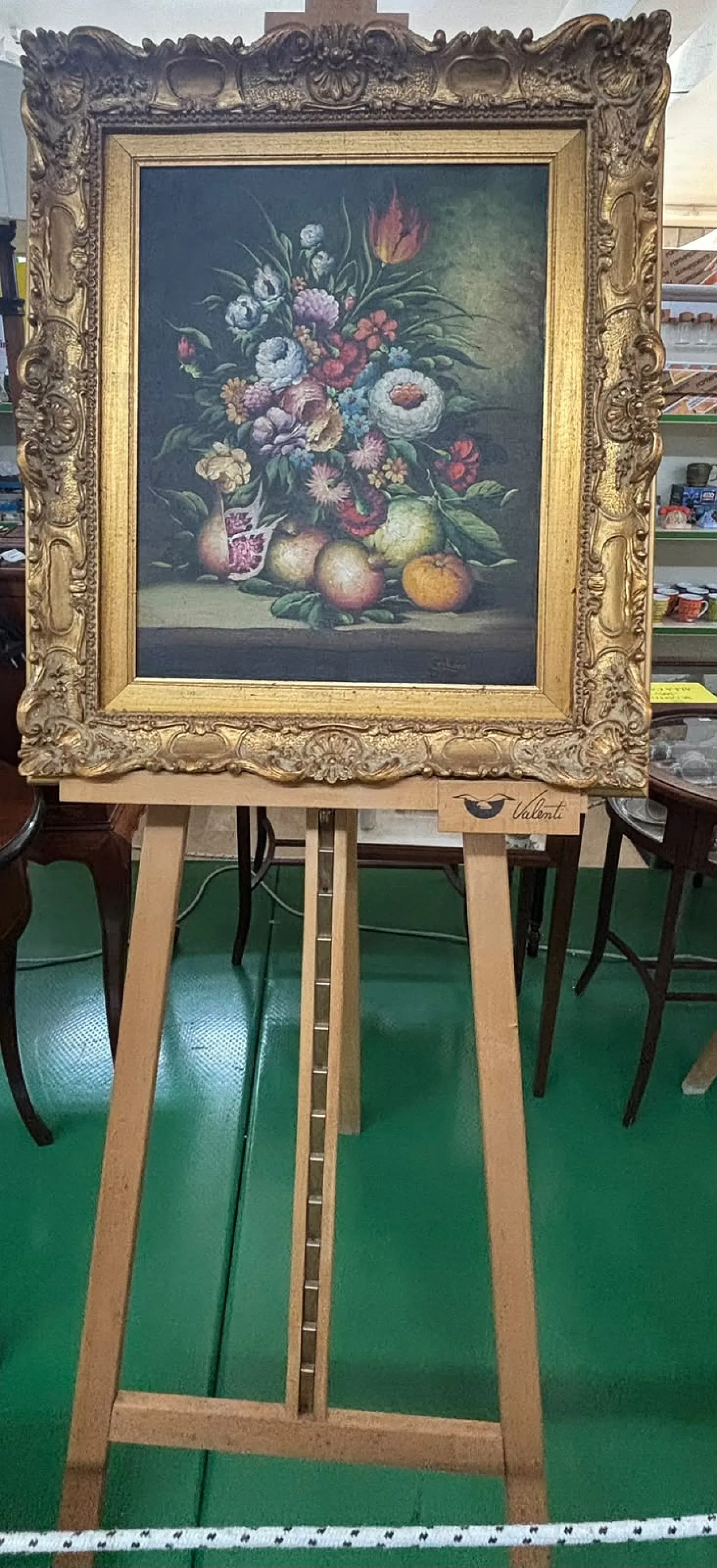 Antonio Cerbone, Flower, painting, oil on canvas, 1980s 2