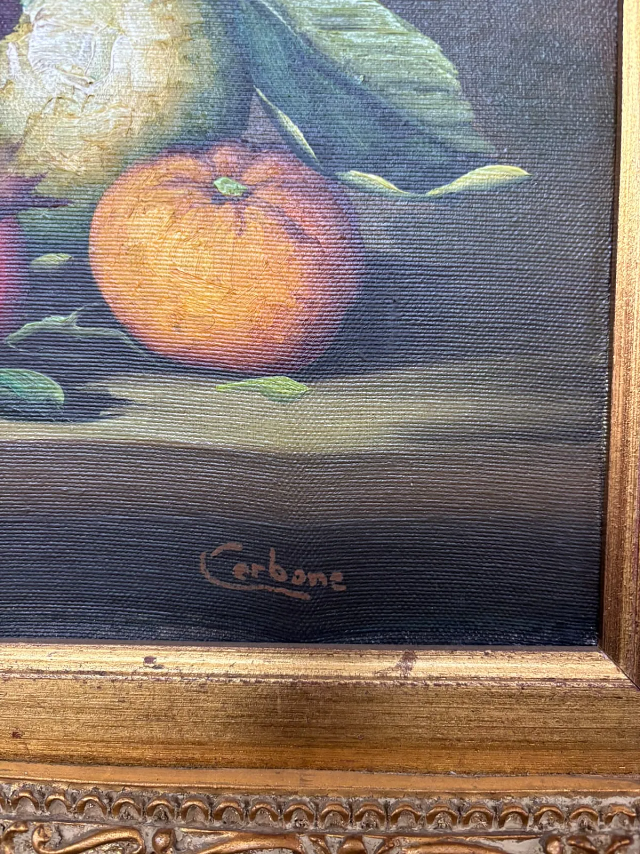 Antonio Cerbone, Flower, painting, oil on canvas, 1980s 3
