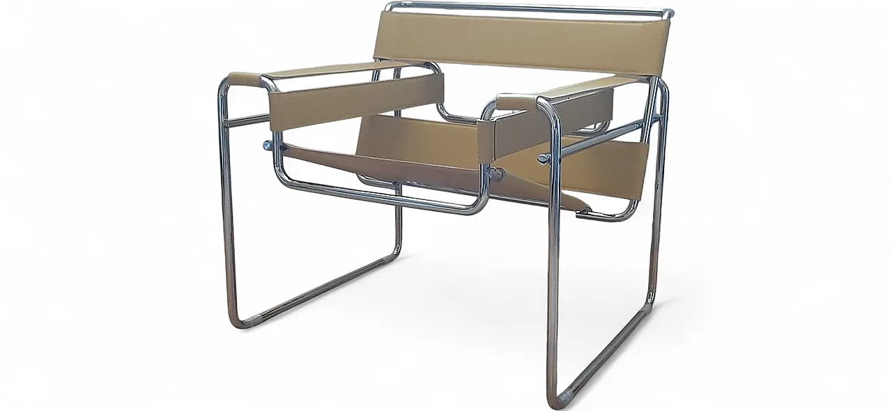 Yellow leather and metal armchair by Marcel Breuer for Knoll, 2000s 38