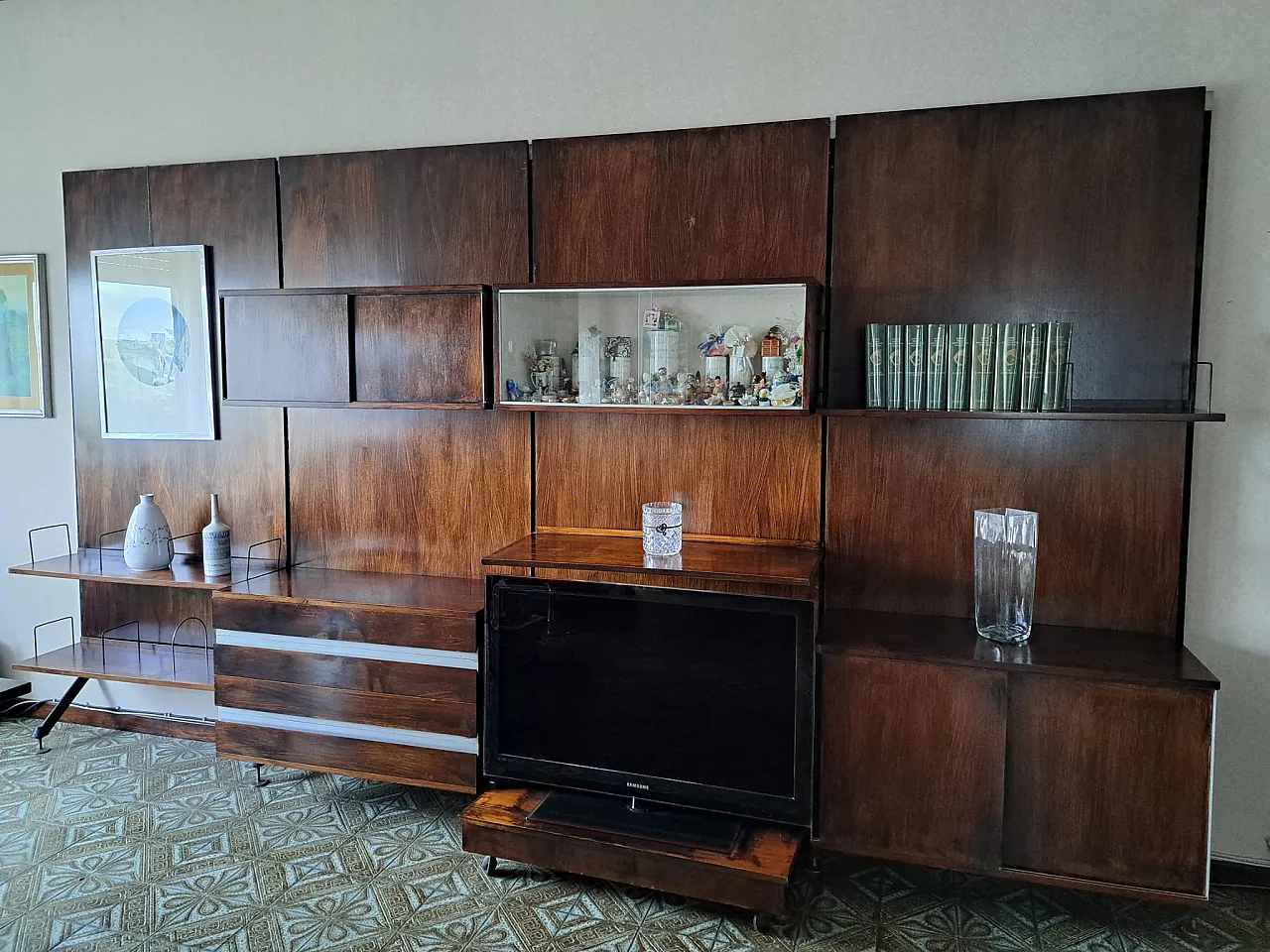 Libreria in legno di Ico & Luisa Parisi per MIM Roma, anni '60 1