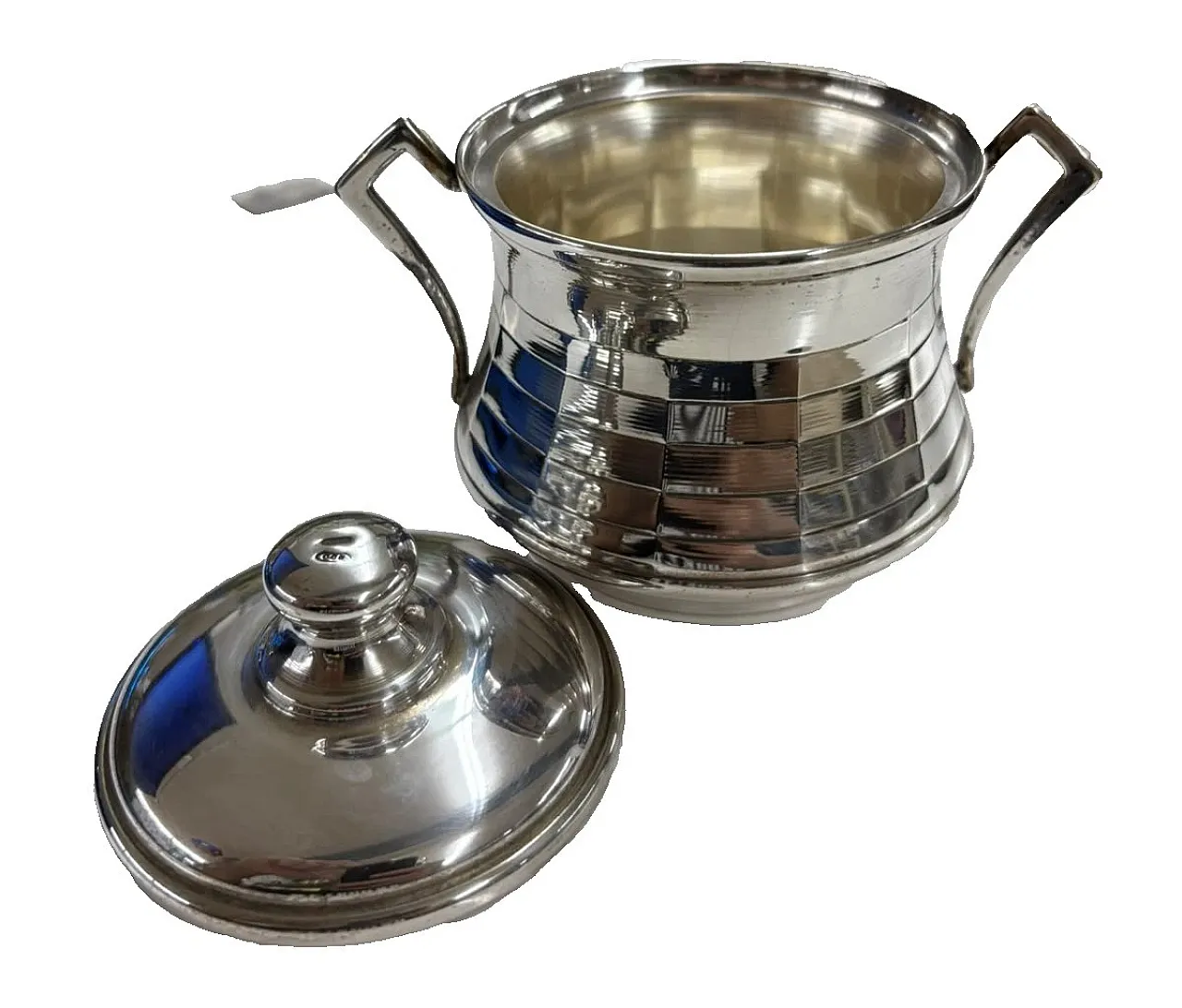 Sugar bowl in 800 silver, 1980s 4