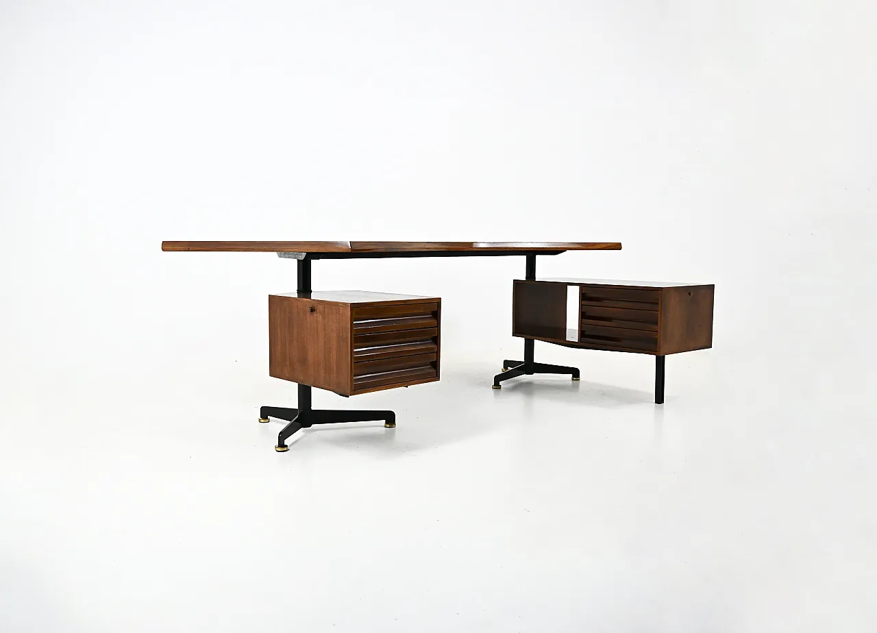T96 Desk Boomerang by Osvaldo Borsani for Tecno, 1950s 2