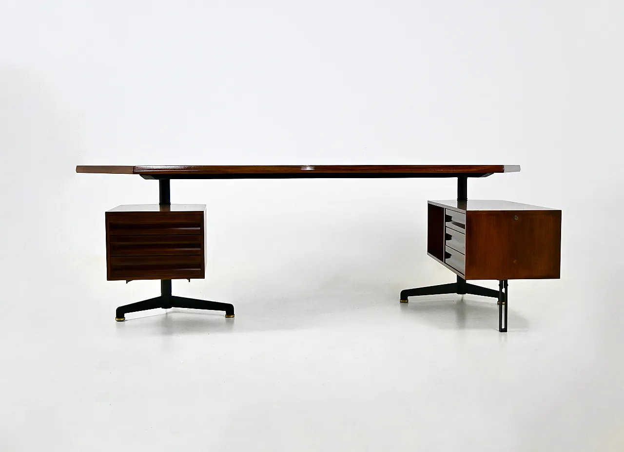 T96 Desk Boomerang by Osvaldo Borsani for Tecno, 1950s 4