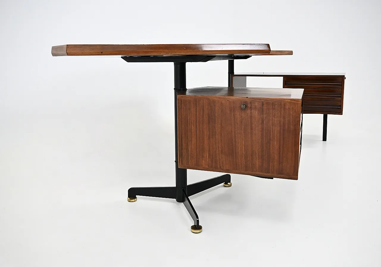 T96 Desk Boomerang by Osvaldo Borsani for Tecno, 1950s 6