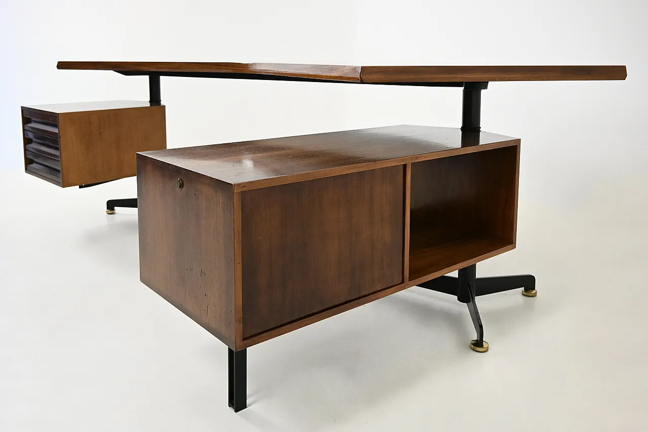 T96 Desk Boomerang by Osvaldo Borsani for Tecno, 1950s 7