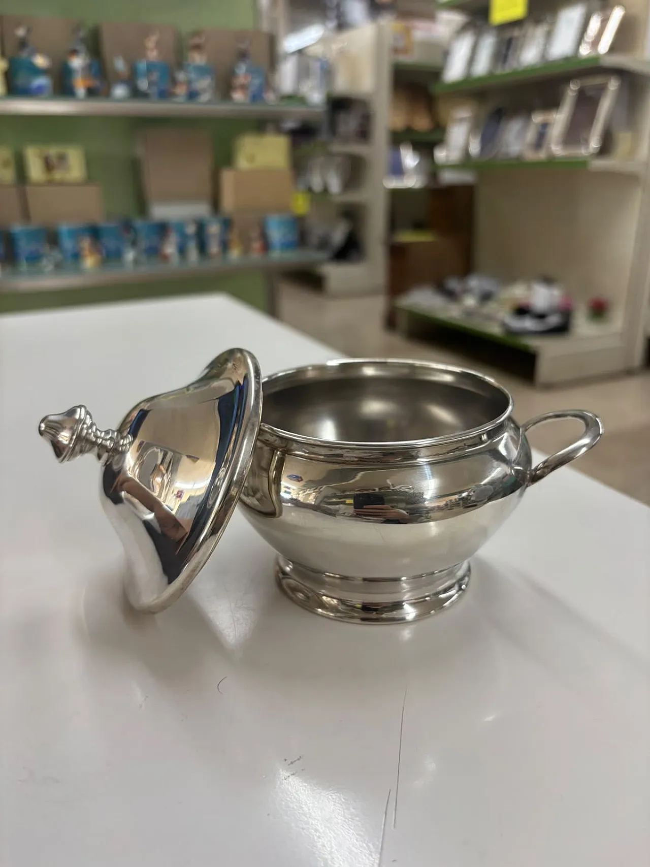 Sugar bowl in 800 silver, 1980s 2
