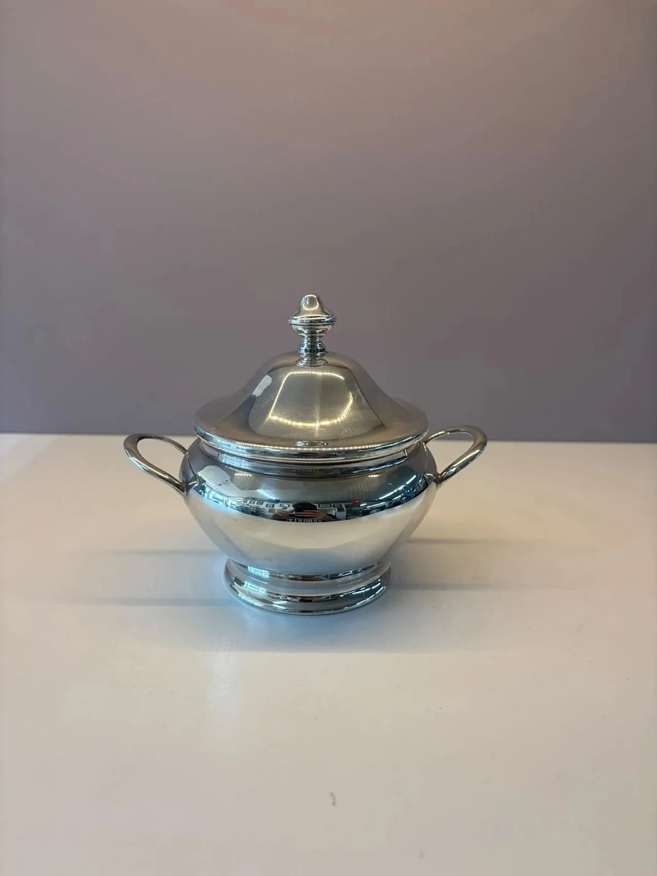Sugar bowl in 800 silver, 1980s 3