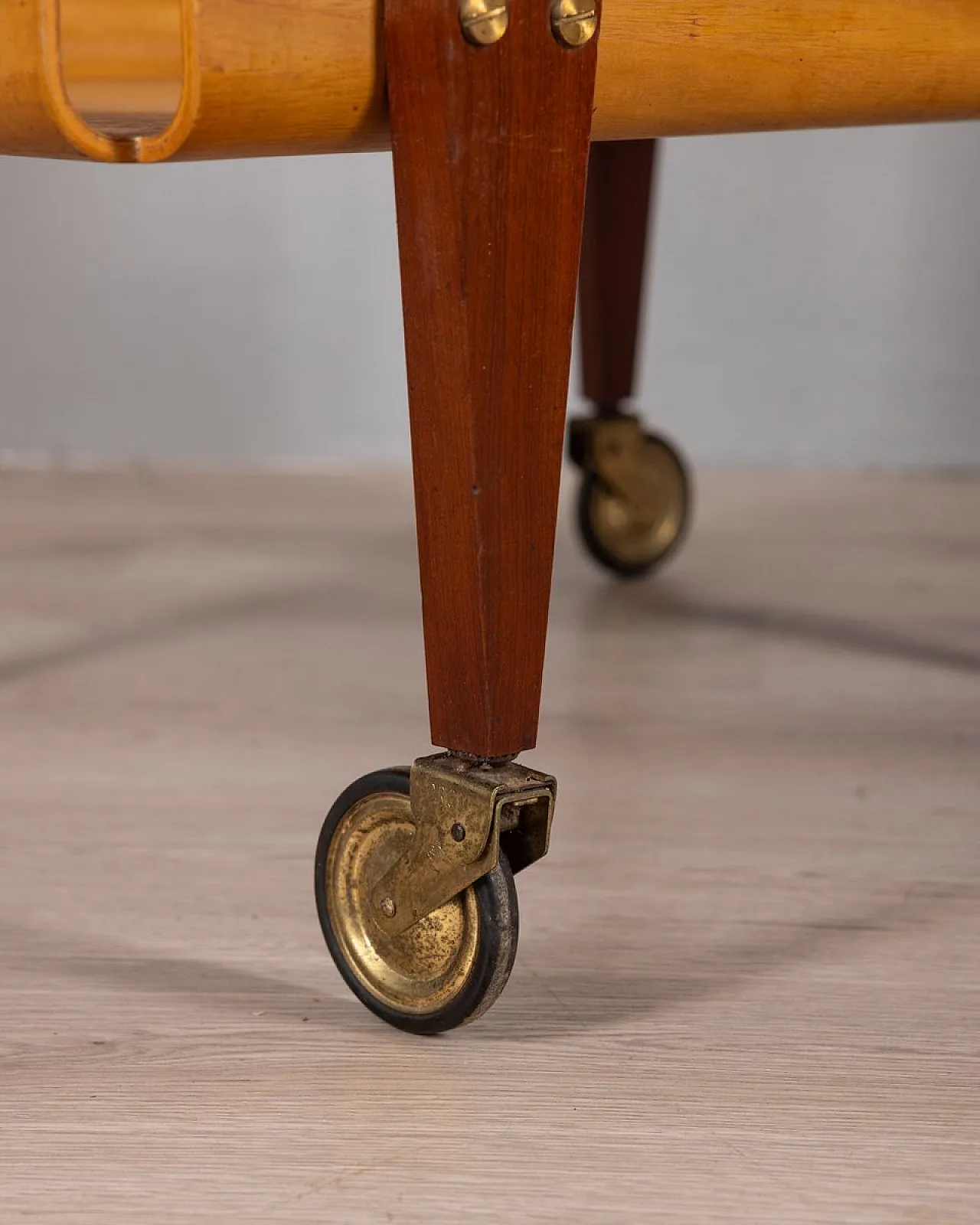 Wooden food cart by Carlo Ratti, 1950s 14