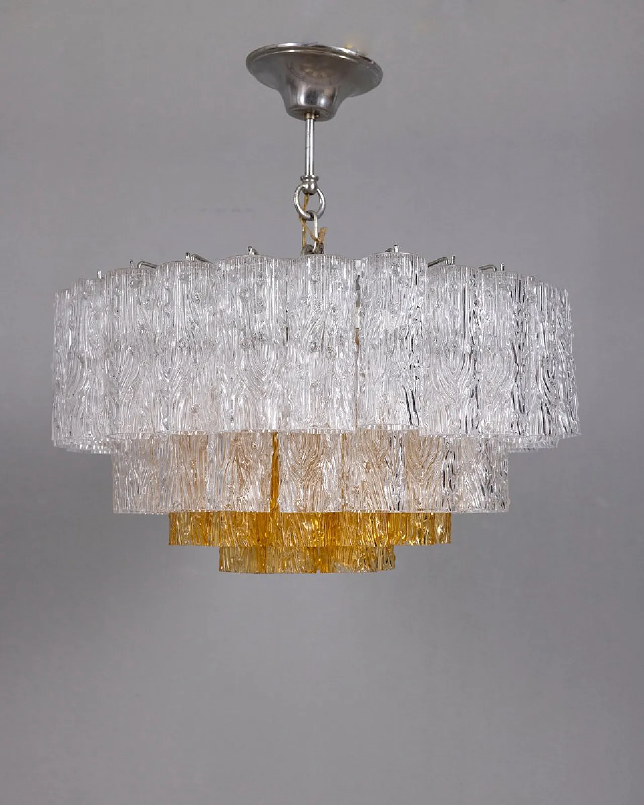 Lampadario in vetro di Murano, anni '60 3