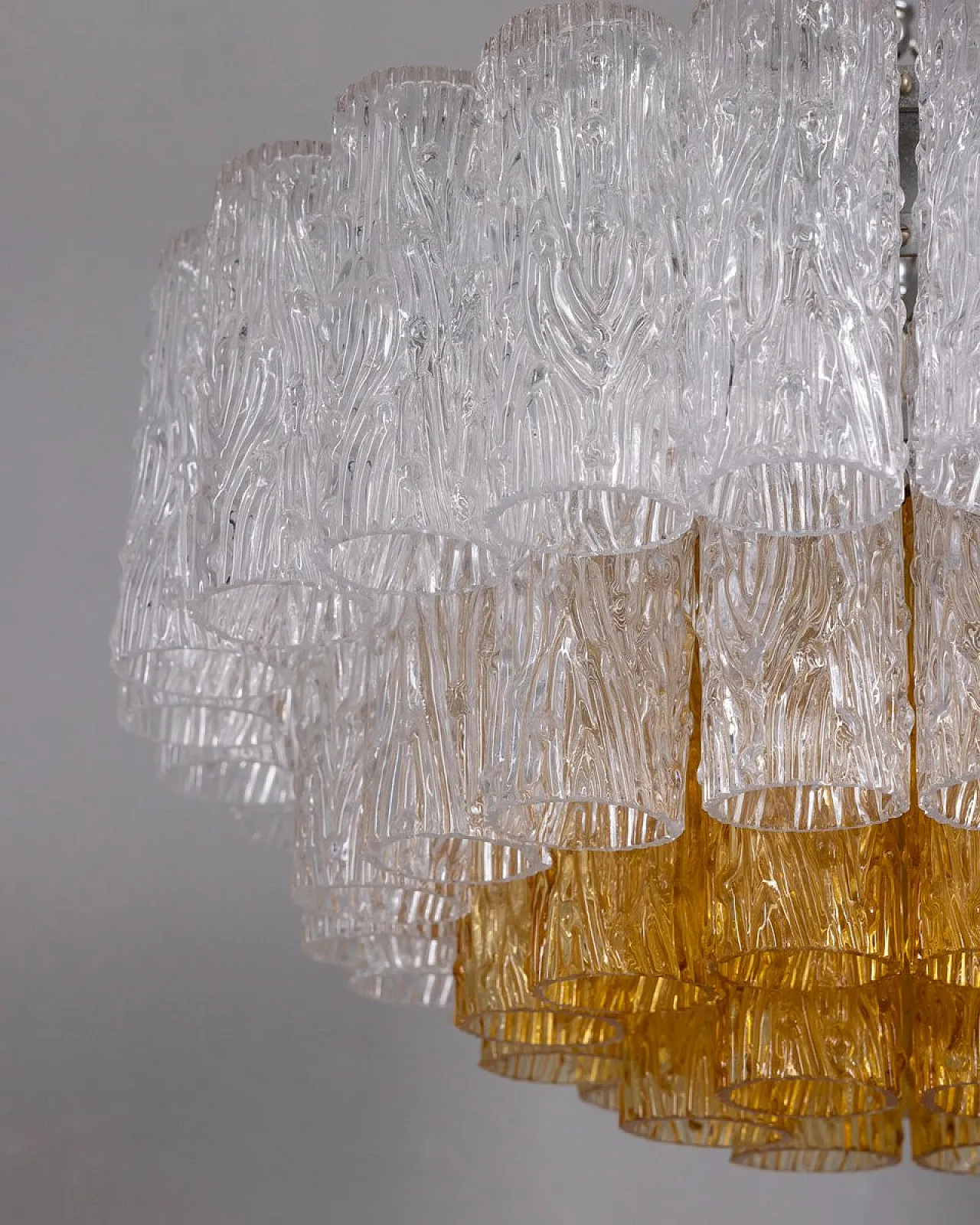 Lampadario in vetro di Murano, anni '60 5