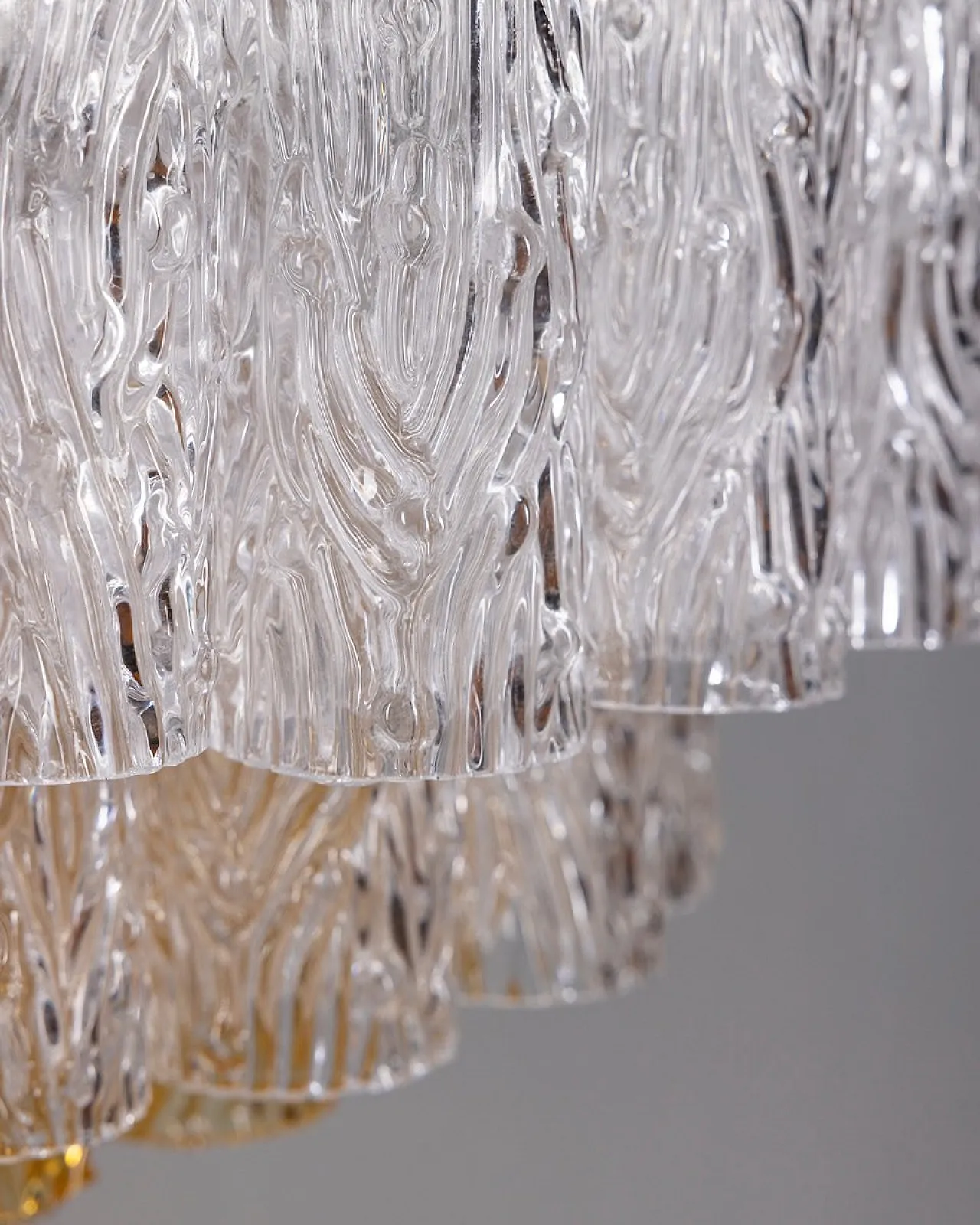 Lampadario in vetro di Murano, anni '60 8
