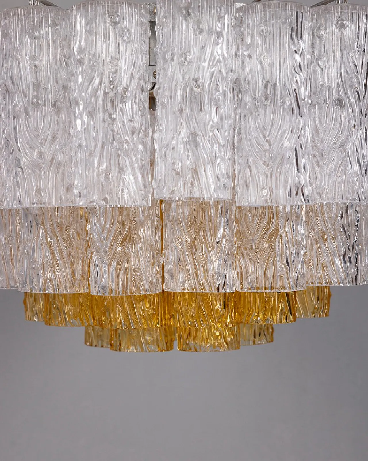 Lampadario in vetro di Murano, anni '60 9