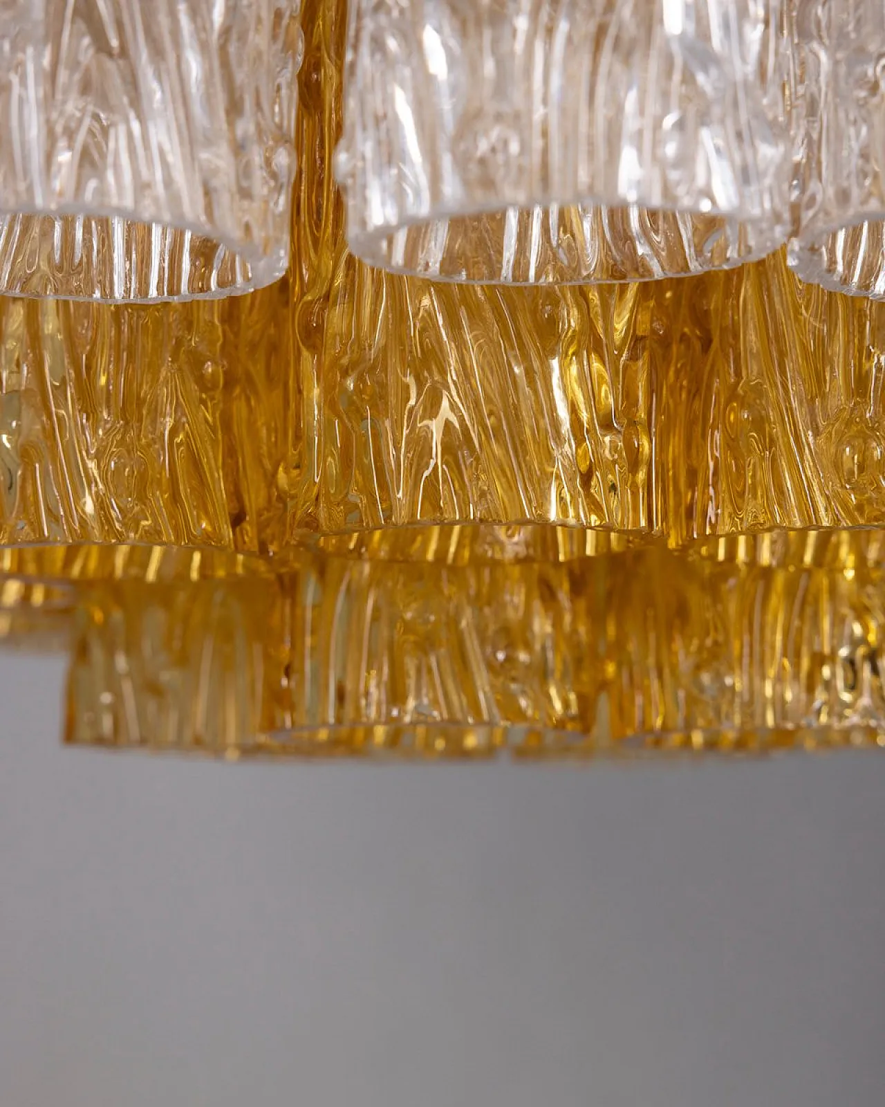 Lampadario in vetro di Murano, anni '60 11