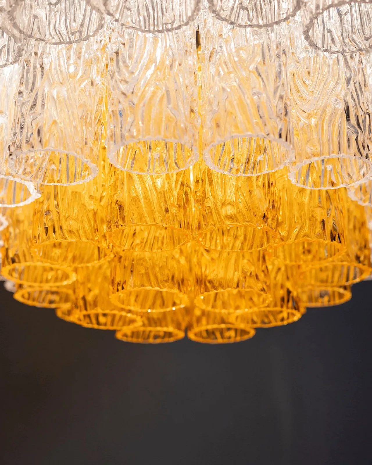 Lampadario in vetro di Murano, anni '60 12
