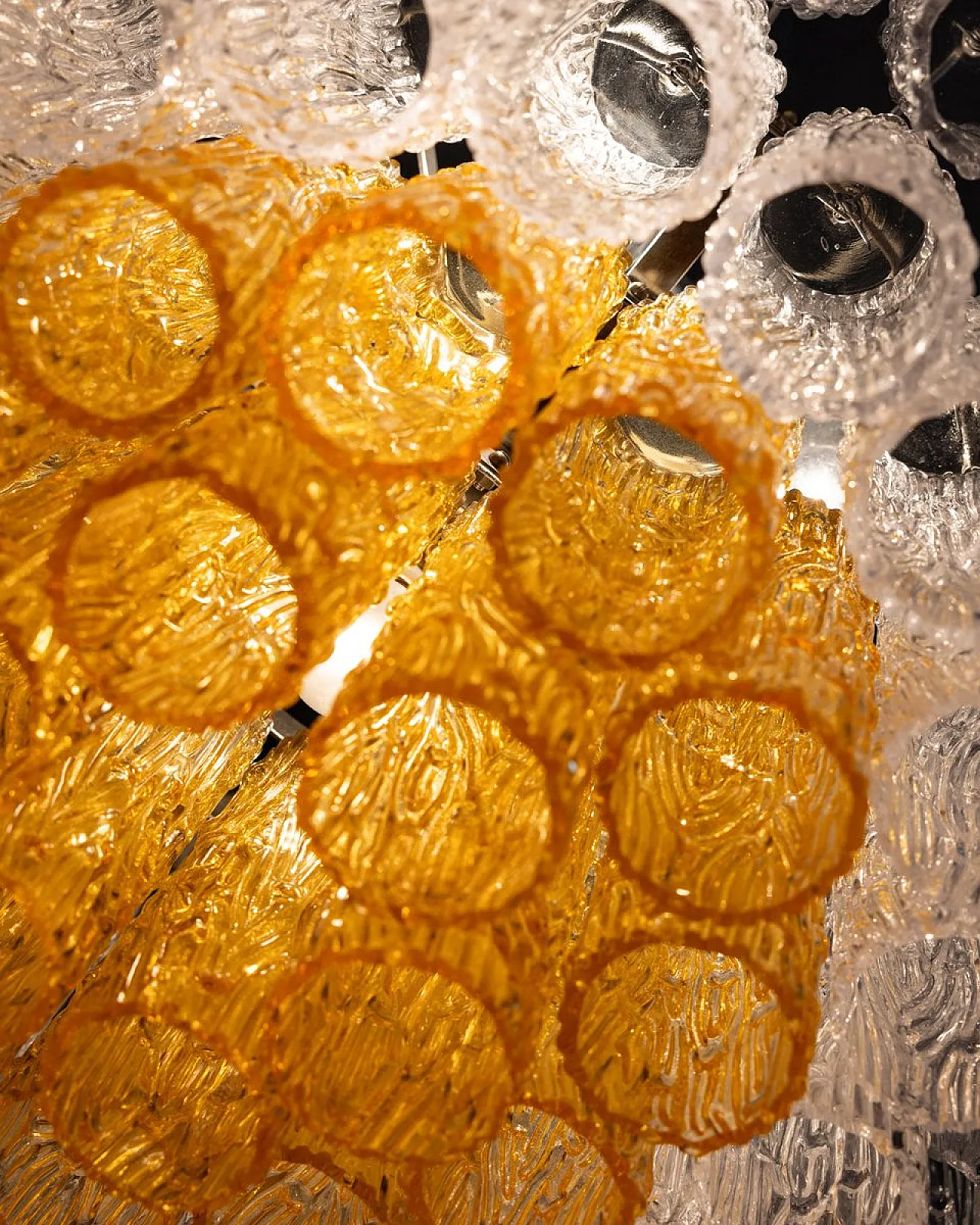 Lampadario in vetro di Murano, anni '60 14