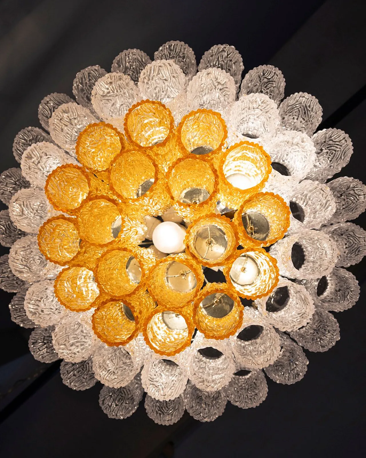 Lampadario in vetro di Murano, anni '60 16