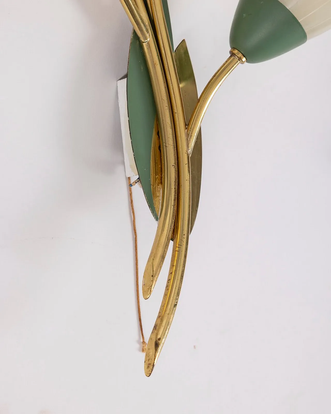 3 Floral style wall lamps, 1950s 9