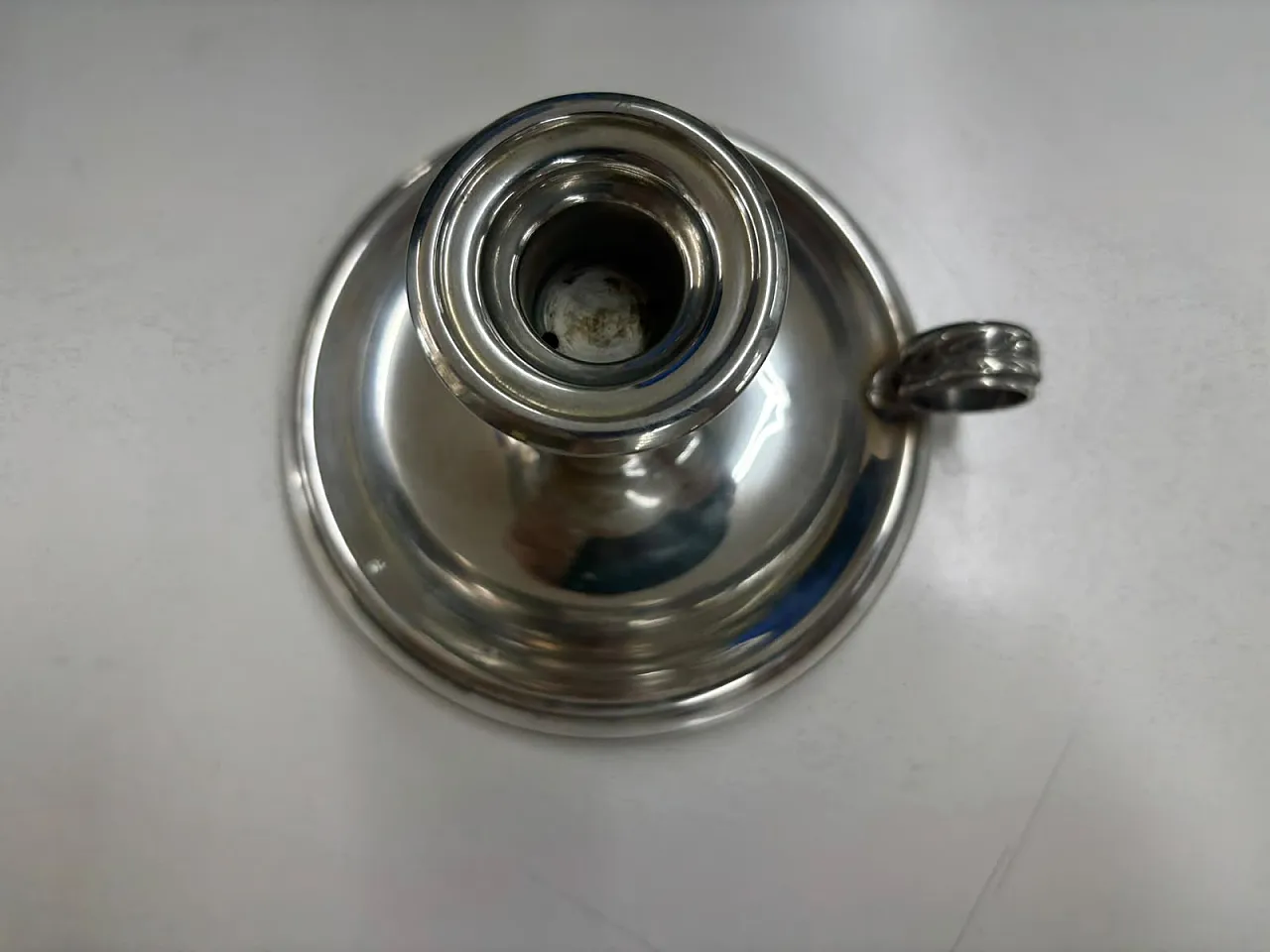 Candle holder in 800 silver, 1980s 1