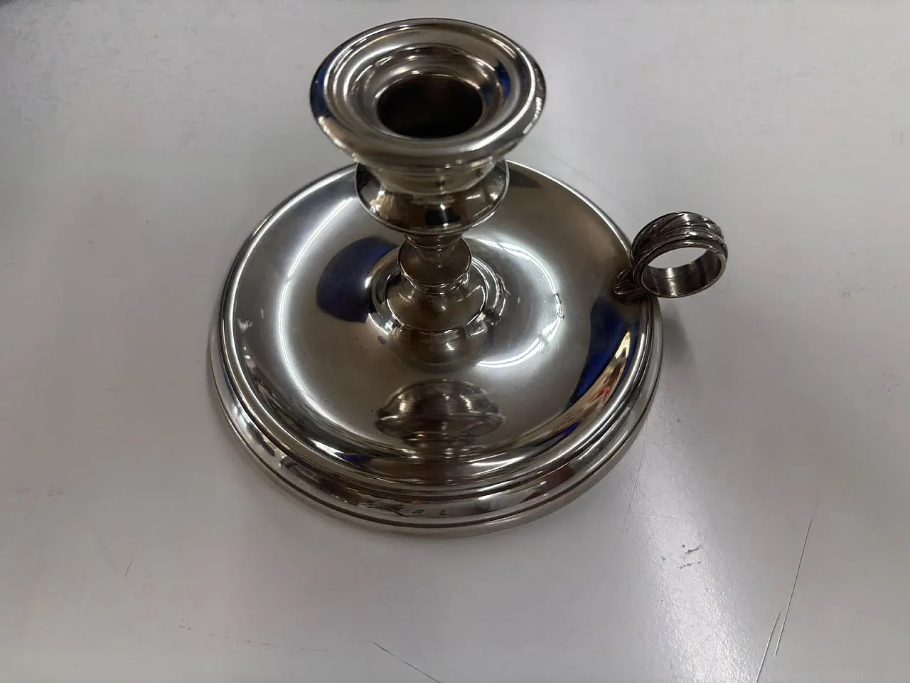 Candle holder in 800 silver, 1980s 2