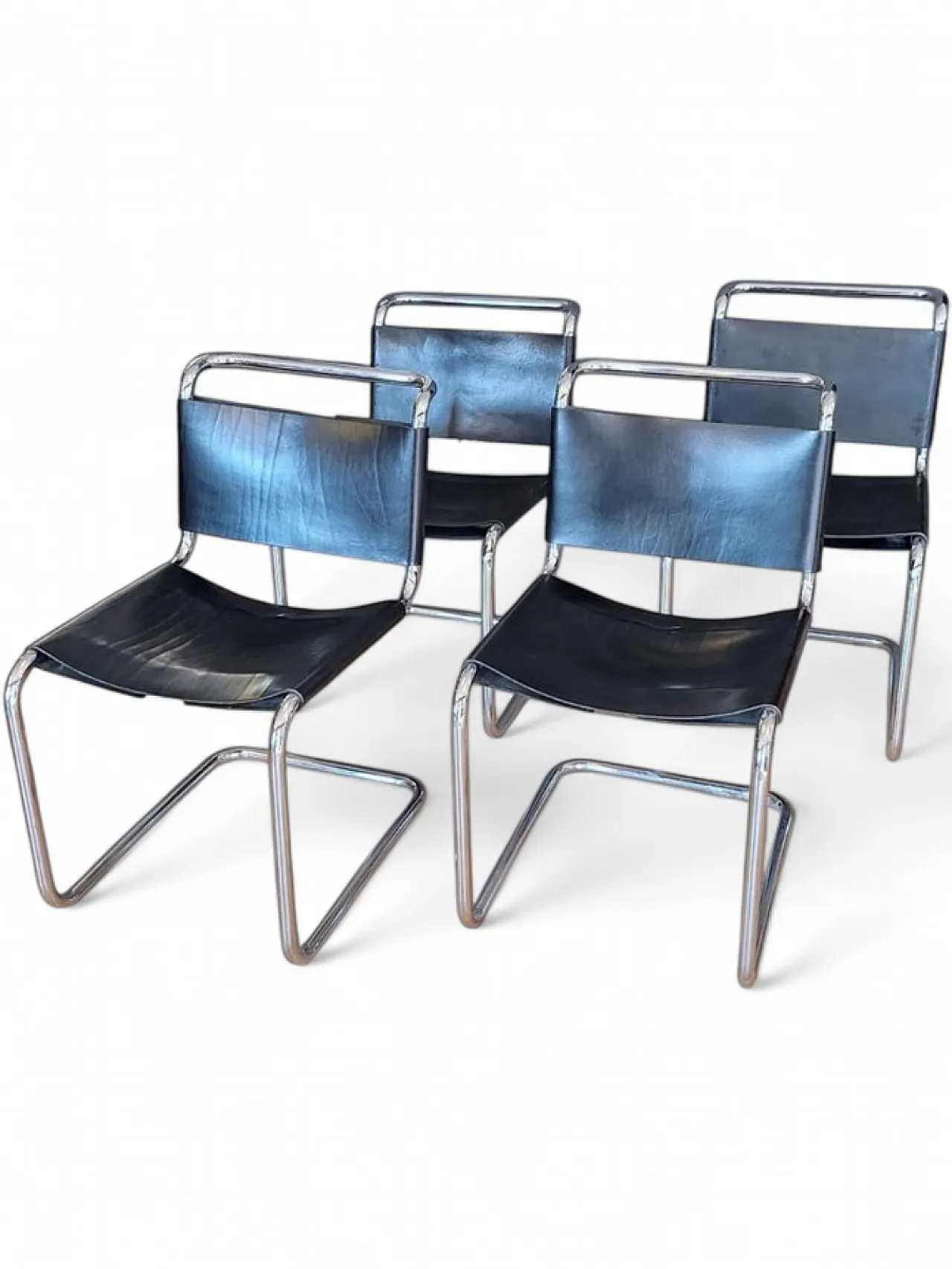 4 Spoleto Cantilever chairs from Knoll International, 1970s 9