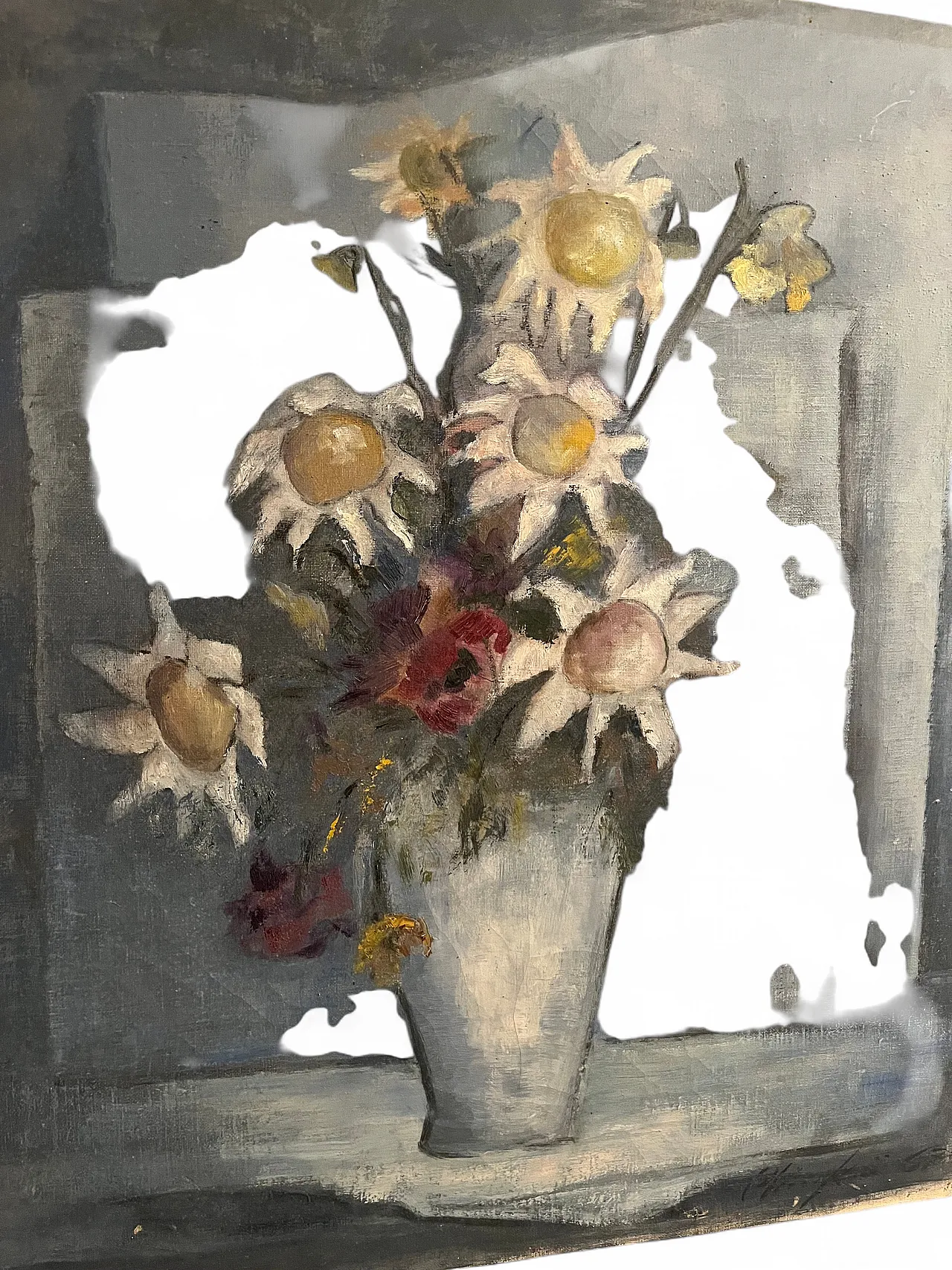 Vase of Flowers, painting, oil on canvas, 1967 4