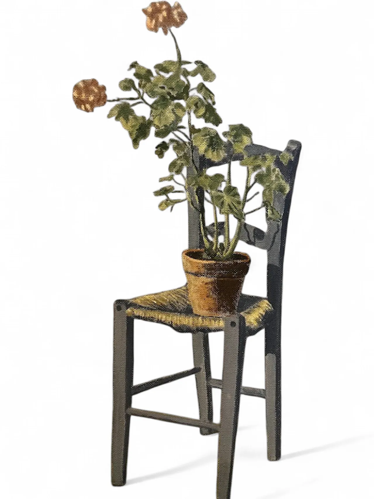 Vinicio Faccincani, The Old Chair in the Sun, oil on panel, 1974 5