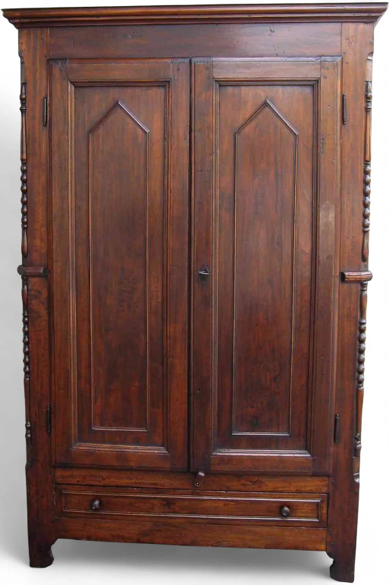 Wardrobe in solid wood, 19th century 8