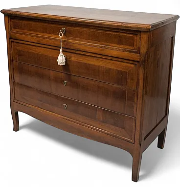 Walnut chest of drawers, 1880