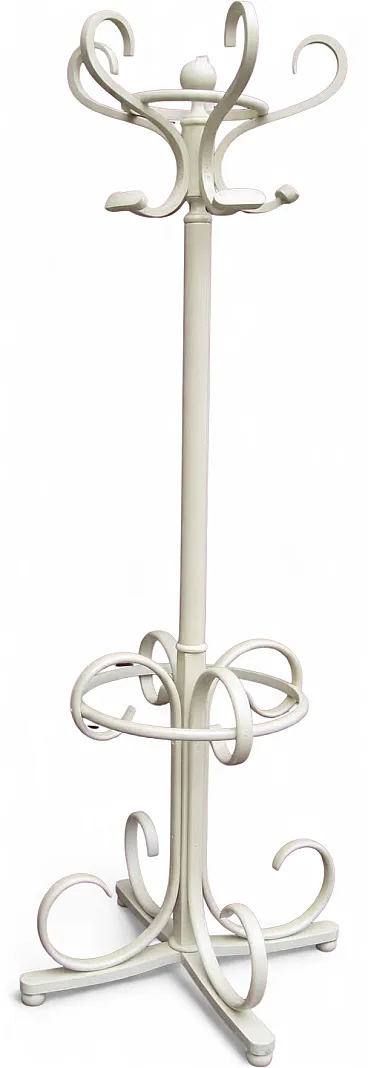 White bentwood coat rack, 1920s