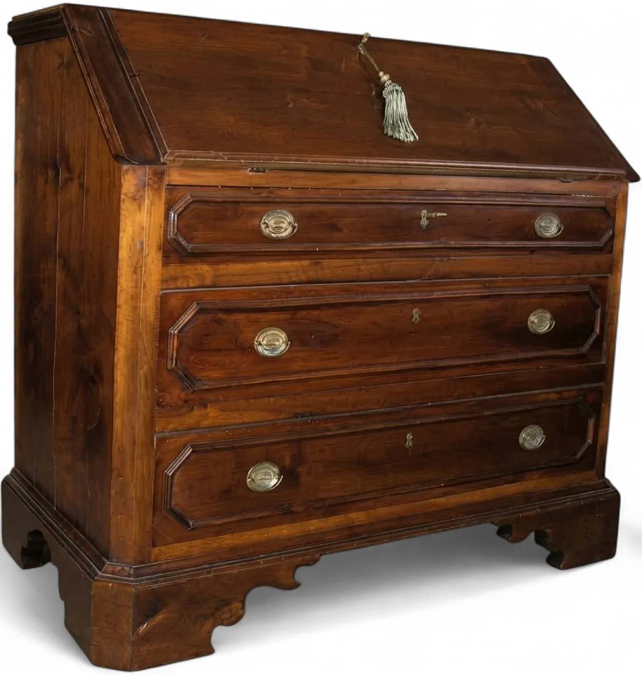 Walnut flap desk, 19th century 7