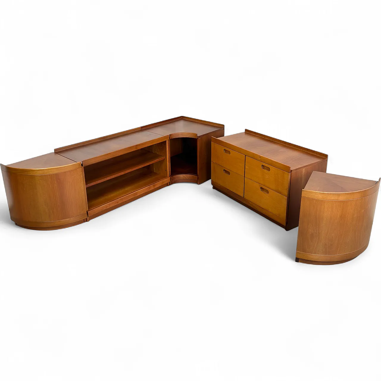 Low modular Fiorenza sideboard by Tito Agnoli for Molteni, 1970s 30