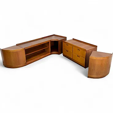 Low modular Fiorenza sideboard by Tito Agnoli for Molteni, 1970s