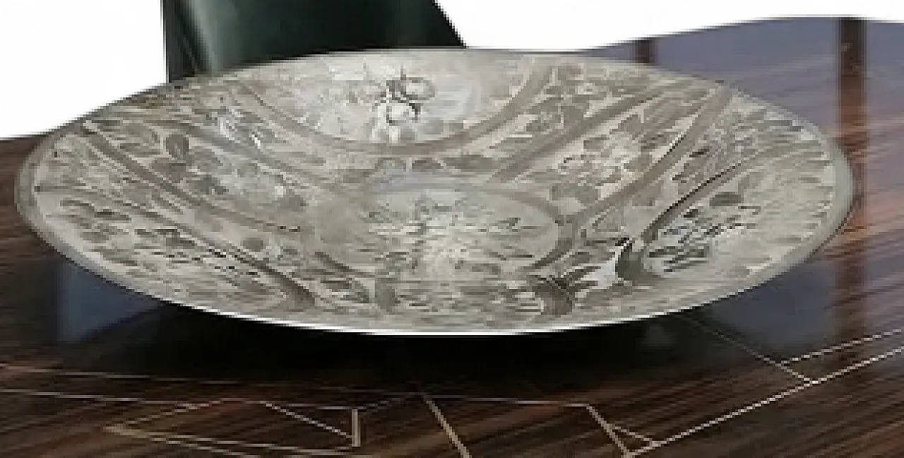 Silver-plated copper centerpiece tray, 1900s 11