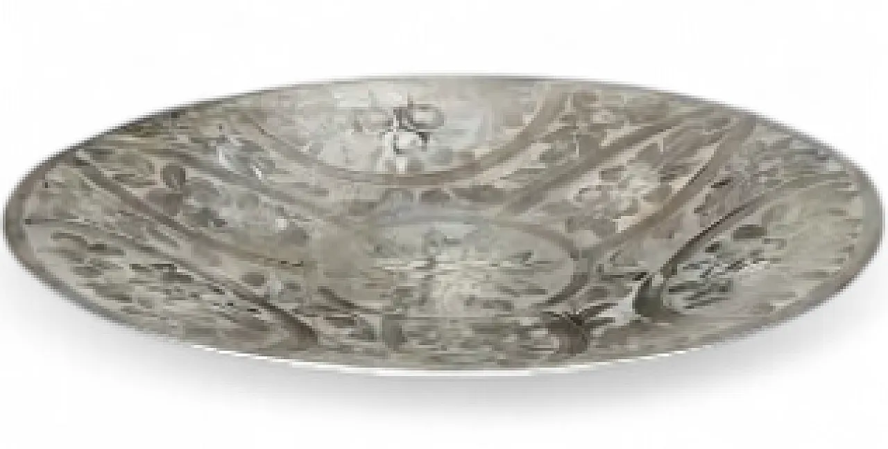 Silver-plated copper centerpiece tray, 1900s 12