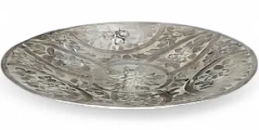 Silver-plated copper centerpiece tray, 1900s