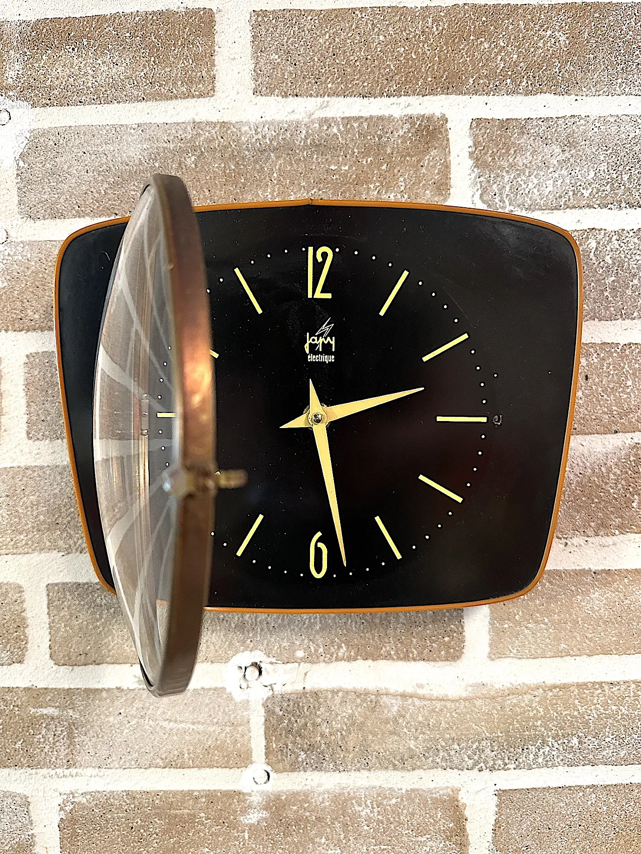JAZ Électrique wall clock from the 1960s, Made in France 4