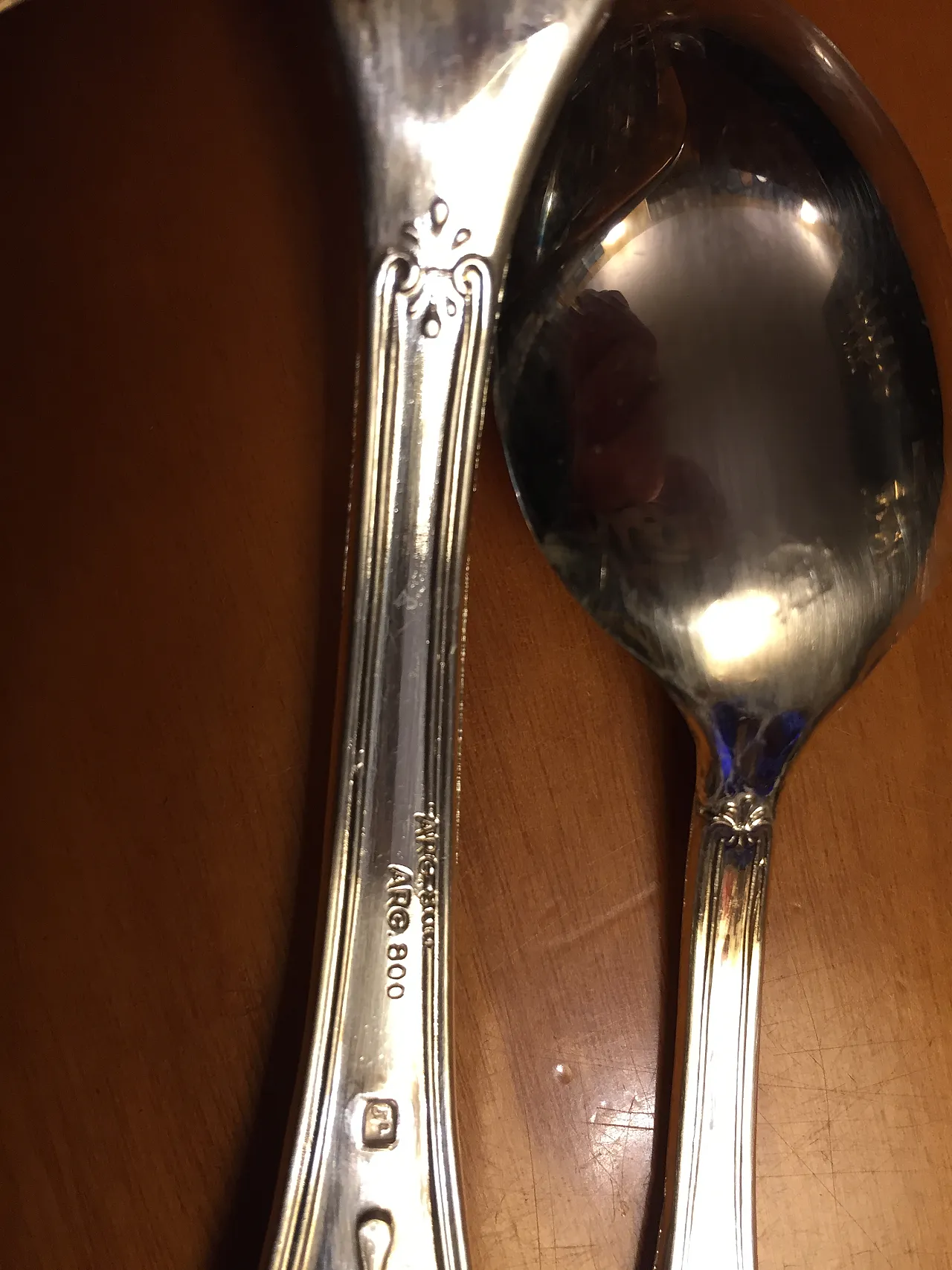 Silver-plated metal cutlery set in Baroque style, 1950s 12