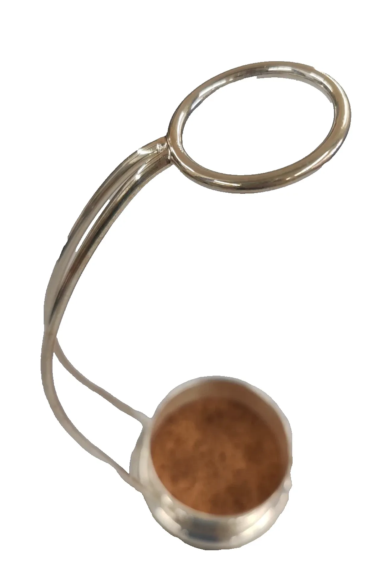 Bottle holder in silver, 1980s 2