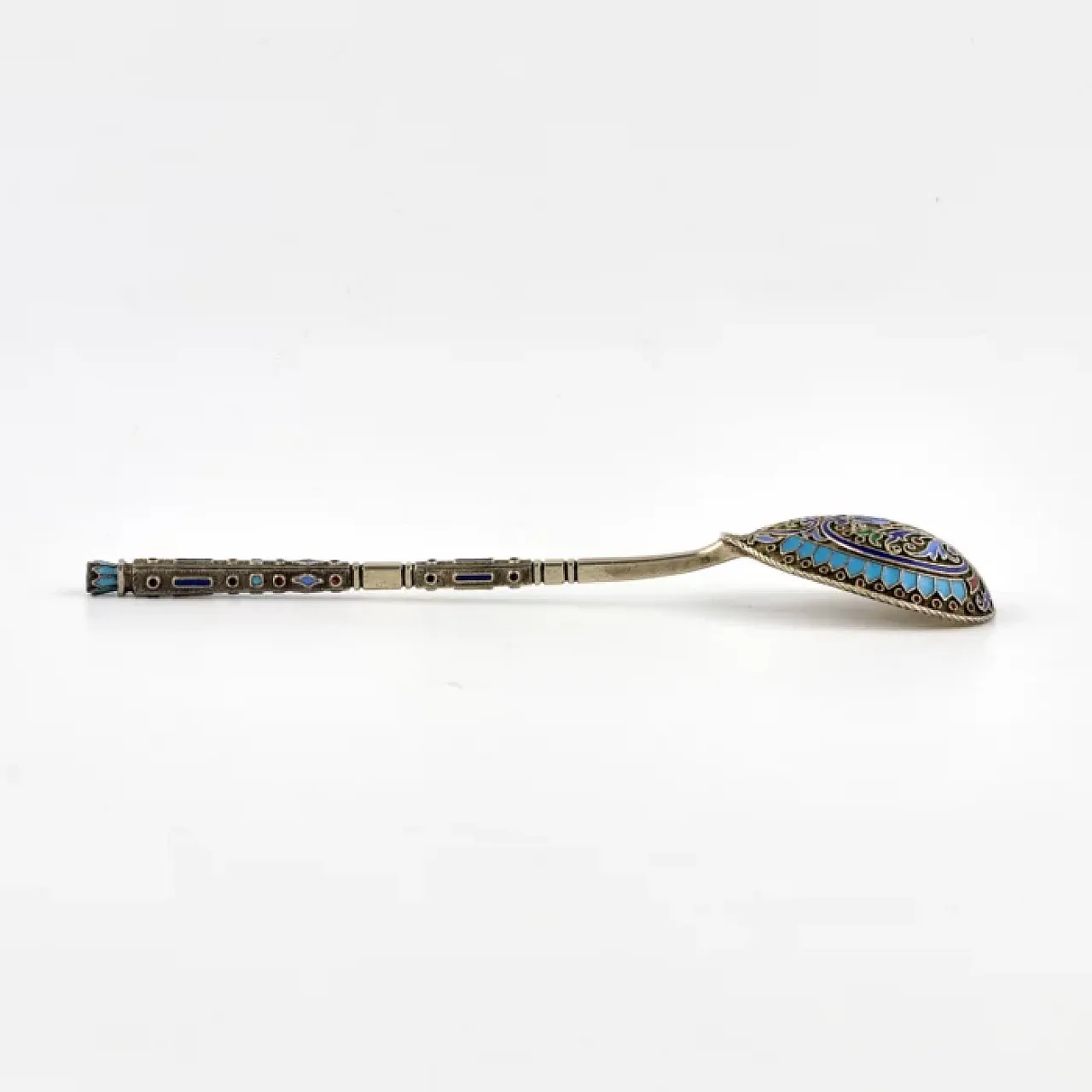 6 Silver teaspoons, late 19th century 5