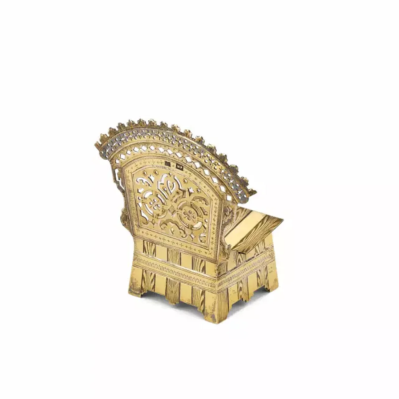 Silver-gilt salt cellar, late 19th century 4