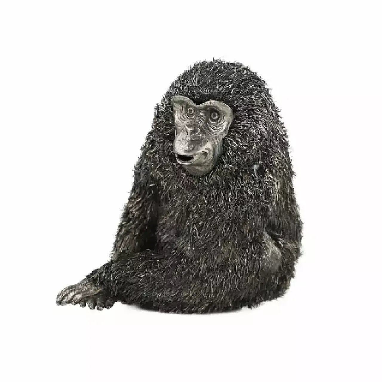 Silver figure of a monkey by Mario Buccellati, late 20th century 4