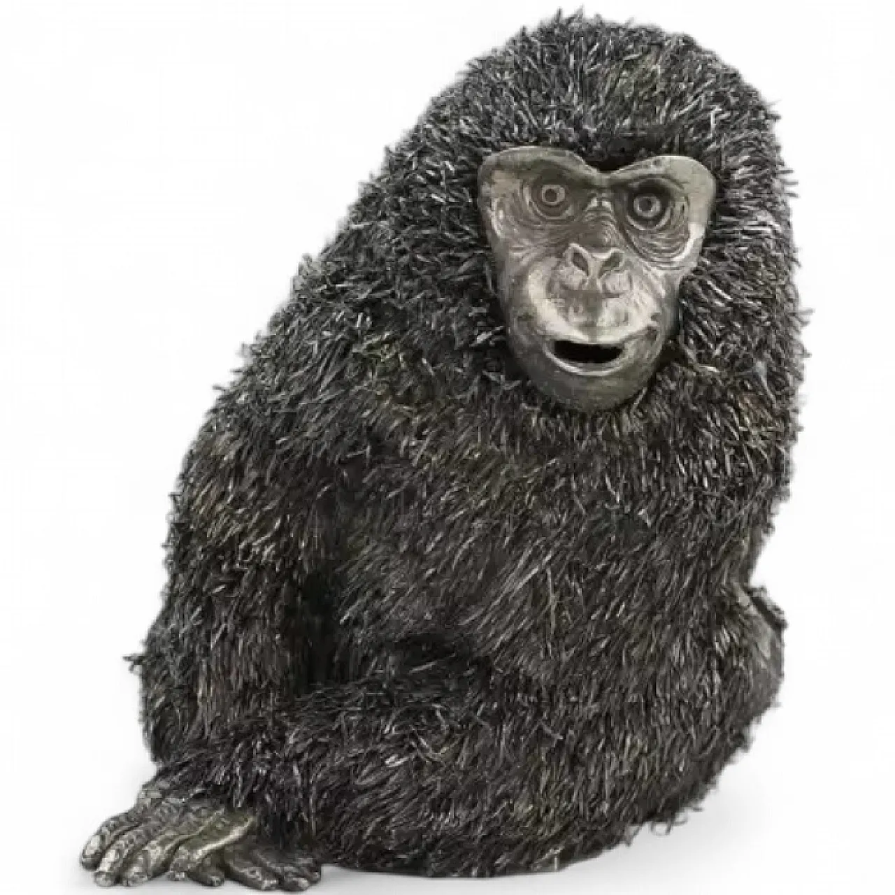 Silver figure of a monkey by Mario Buccellati, late 20th century 7
