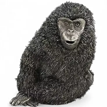 Silver figure of a monkey by Mario Buccellati, late 20th century