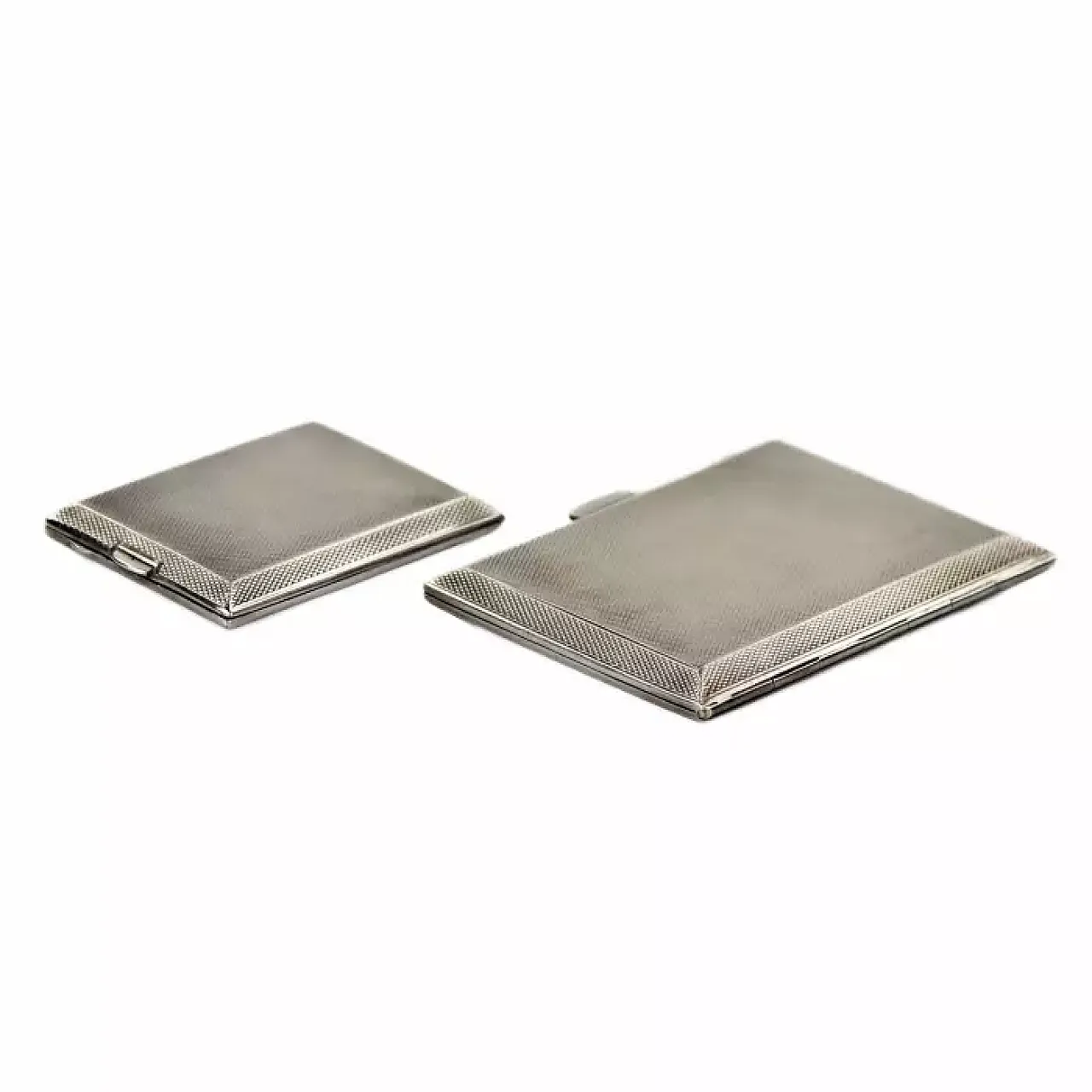 Cigarette case and match safe in sterling silver, early 20th century 6