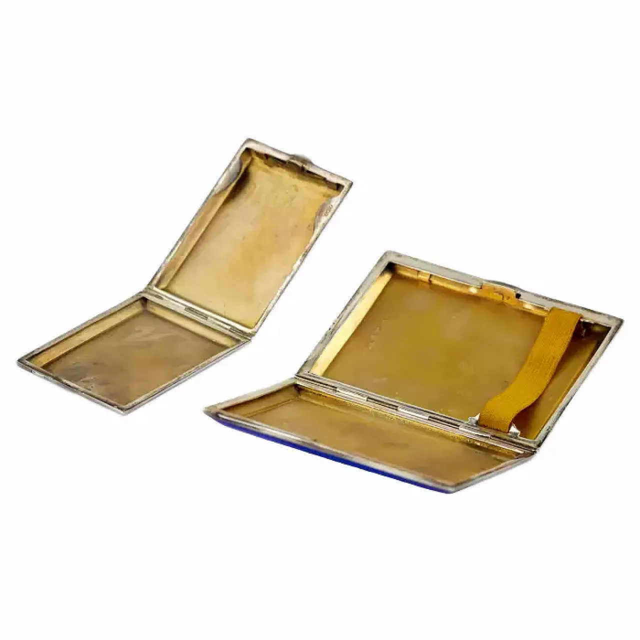 Cigarette case and match safe in sterling silver, early 20th century 9