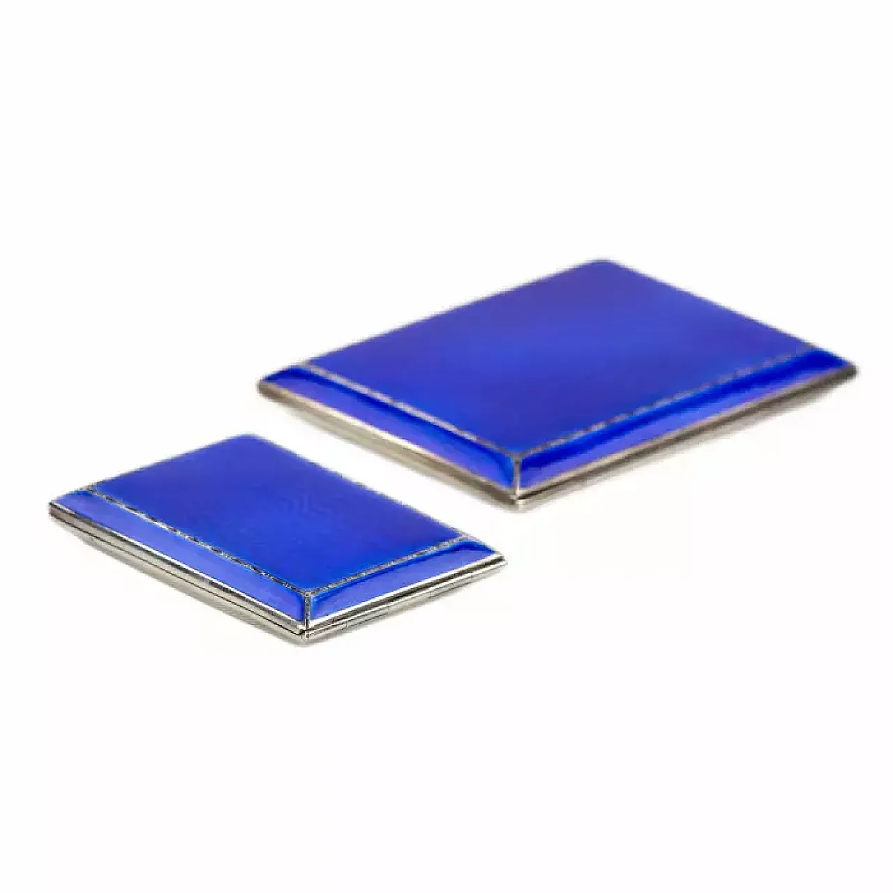 Cigarette case and match safe in sterling silver, early 20th century 10