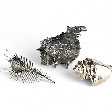 3 Decorative marine shells by Buccellati, 20th century